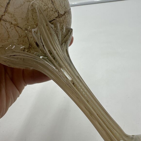 Jozefina Krosno Art Glass Oil Lamp Sculpture Handblown 8” - Picture 4 of 7